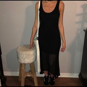Crochet hi low dress